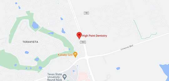 map of our Round Rock location