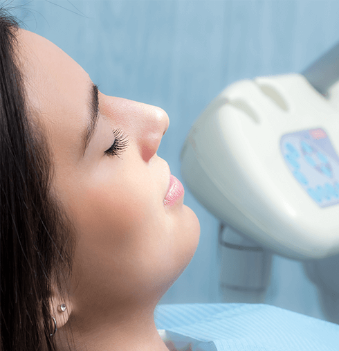 woman at the dentist