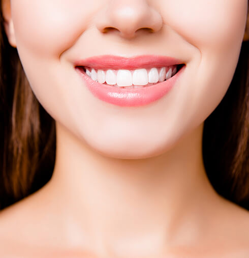 closeup of a bright, white smile