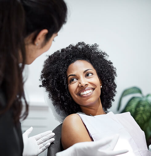 woman at dentist