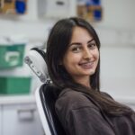teen at the dentist for a teen dental visit